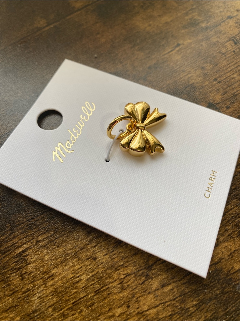 NWT MADEWELL Bow Charm - Picture 5 of 6